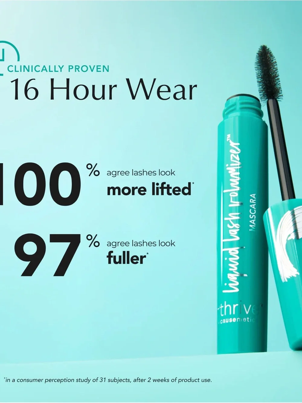 Thrive Causemetics Liquid Lash Volumizer Mascara Brynn Rich Black